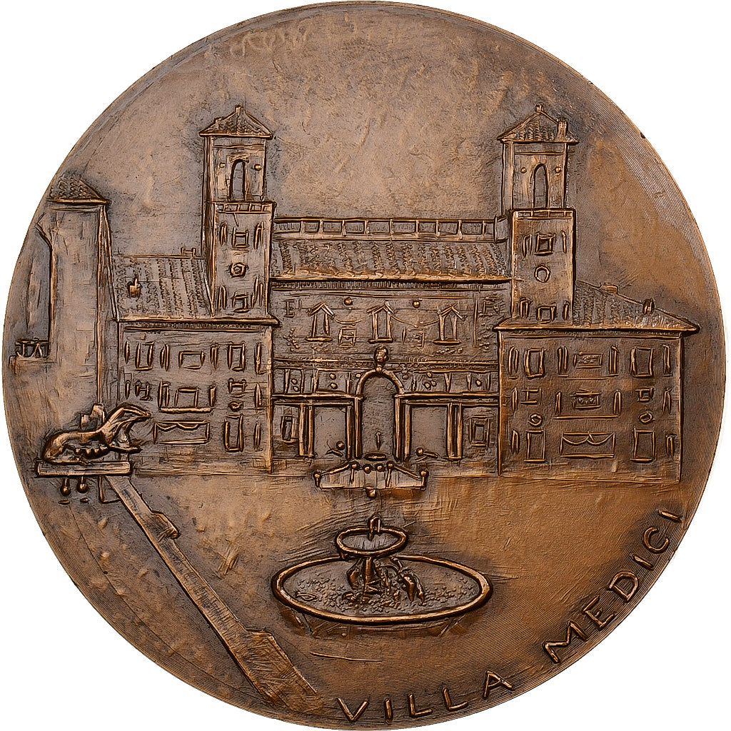 Francia, medaglia, Villa Medici, 1966, Monnaie de Paris, Bronzo, Asselbergs