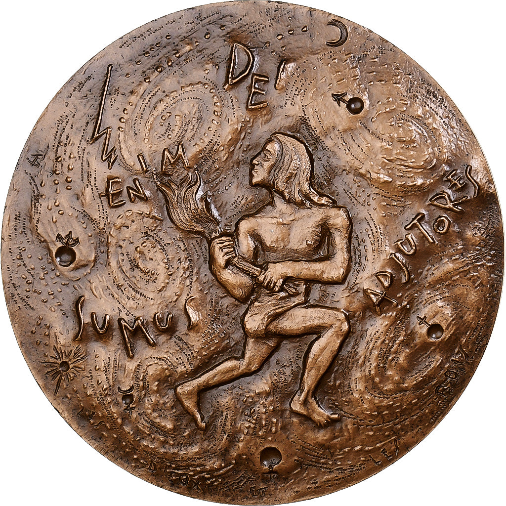 Francia, medaglia, Jacques Rueff, 1968, Monnaie de Paris, Bronzo, Monnaie de