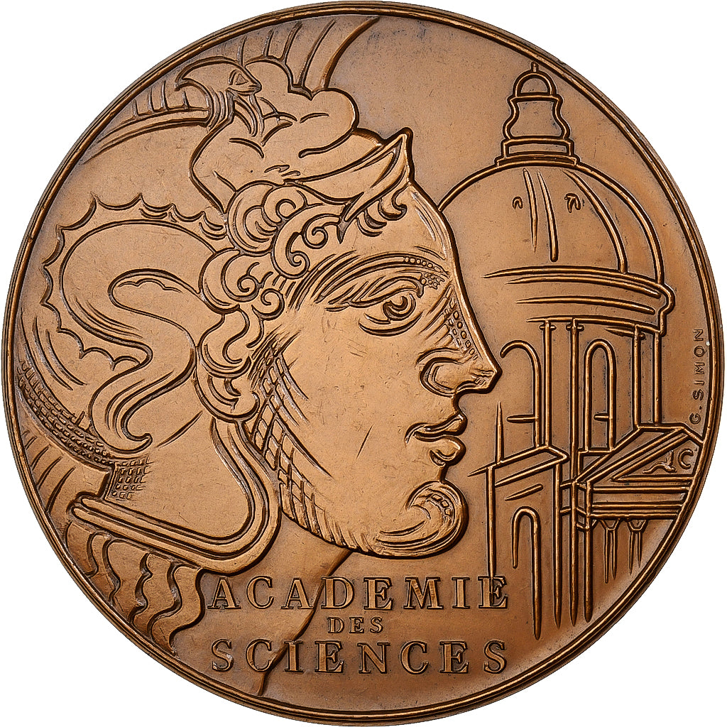 Frankreich, Medaille, Académie des Sciences, 1966, Monnaie de Paris, Bronze
