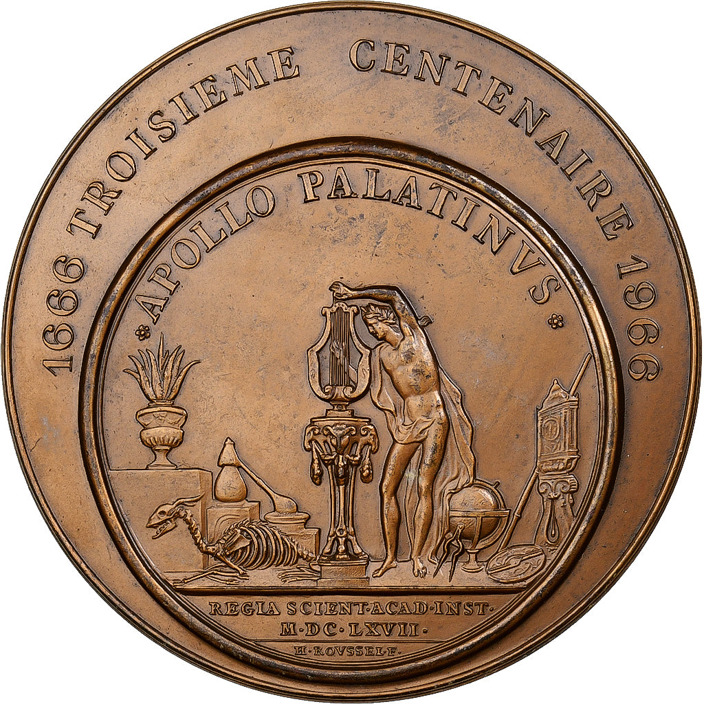 Frankreich, Medaille, Académie des Sciences, 1966, Monnaie de Paris, Bronze