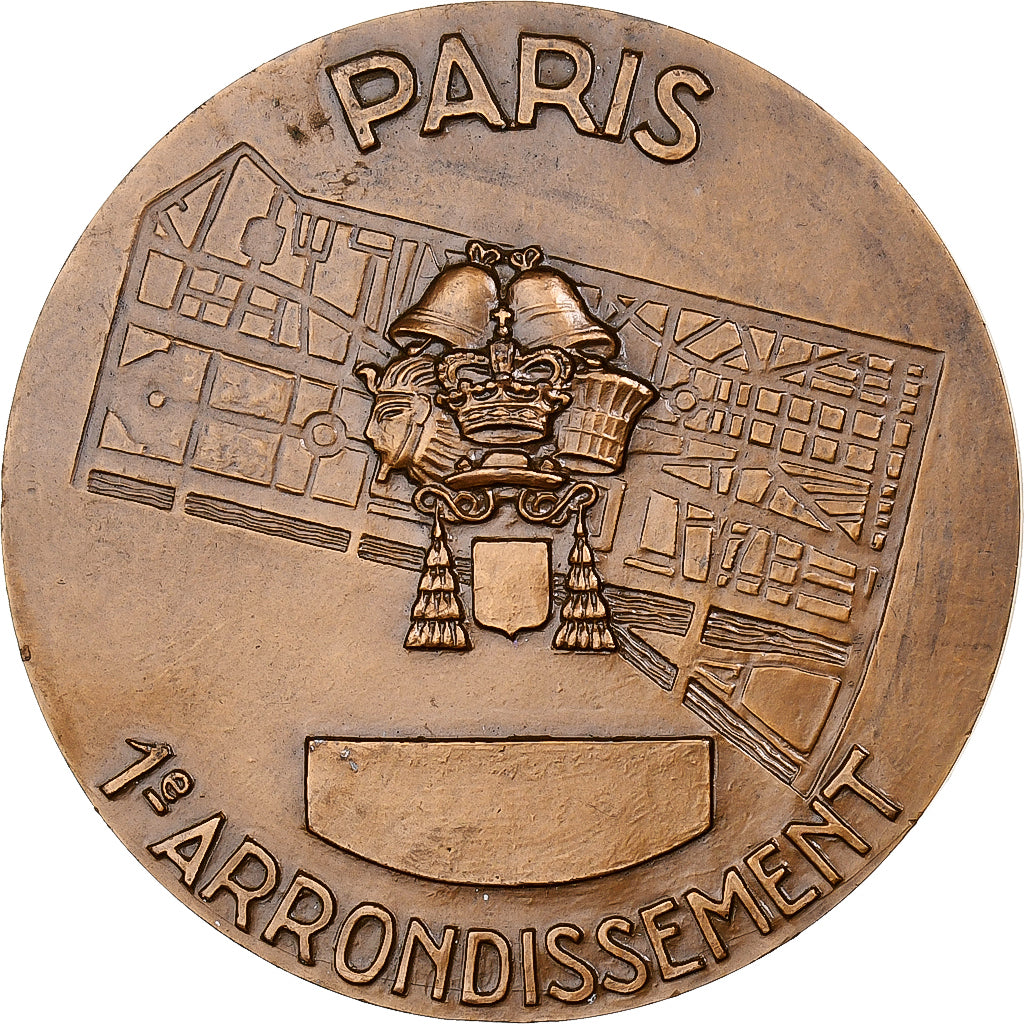 France, Medal, Paris, 1e arrondissement, 1967, Monnaie de Paris, Bronze