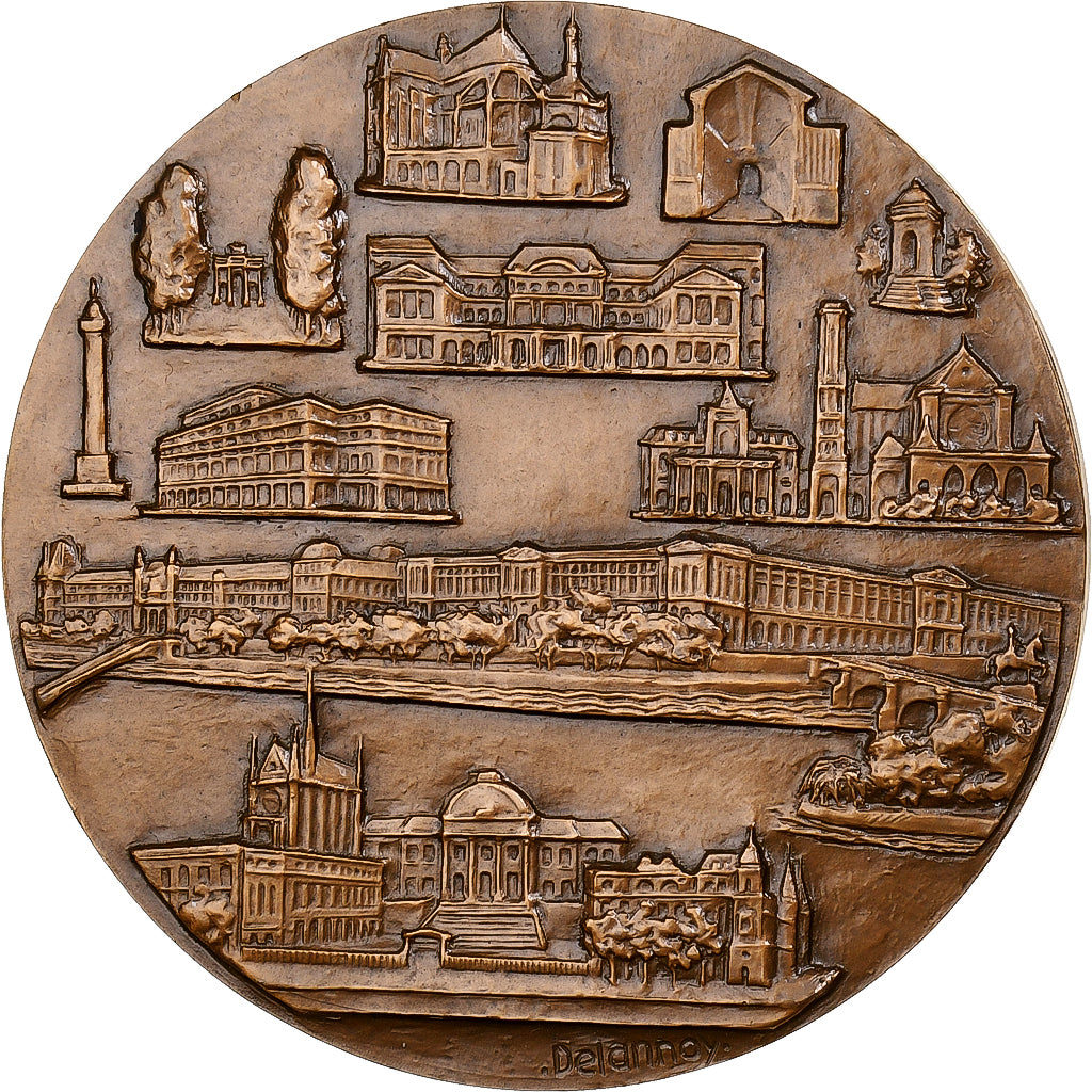 France, Medal, Paris, 1e arrondissement, 1967, Monnaie de Paris, Bronze