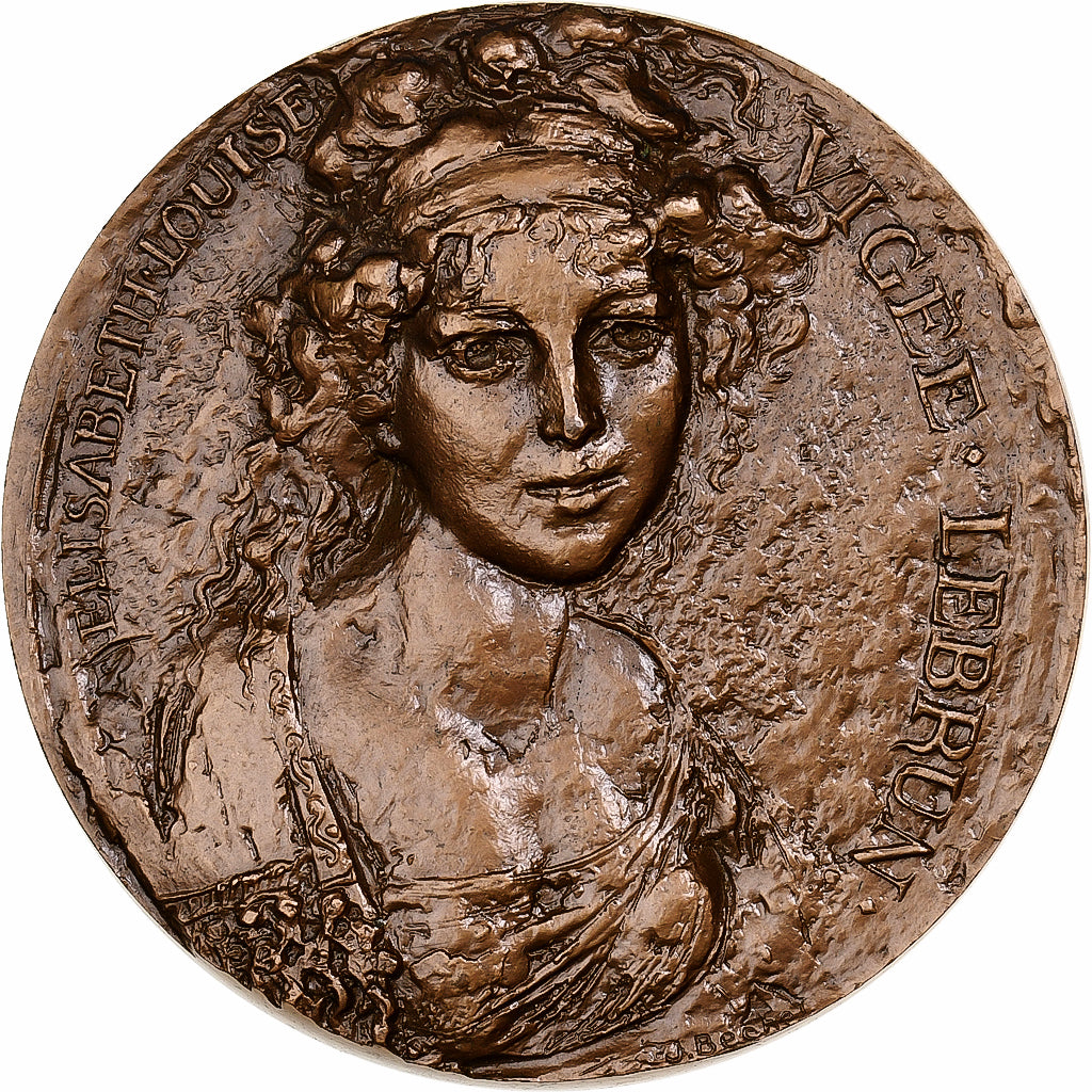 Francja, medal, Élisabeth Vigée Le Brun, 1970, Monnaie de Paris, Brązowy
