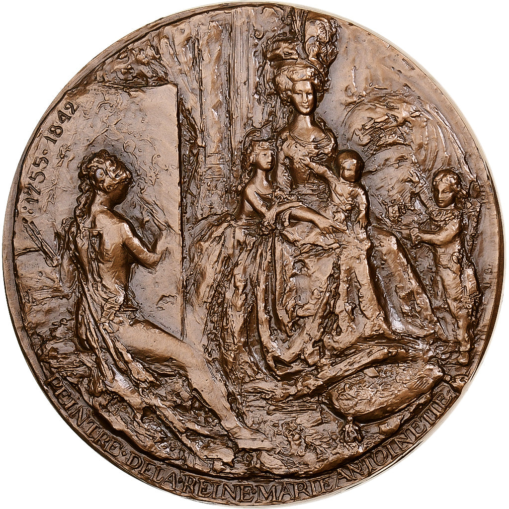 Francja, medal, Élisabeth Vigée Le Brun, 1970, Monnaie de Paris, Brązowy