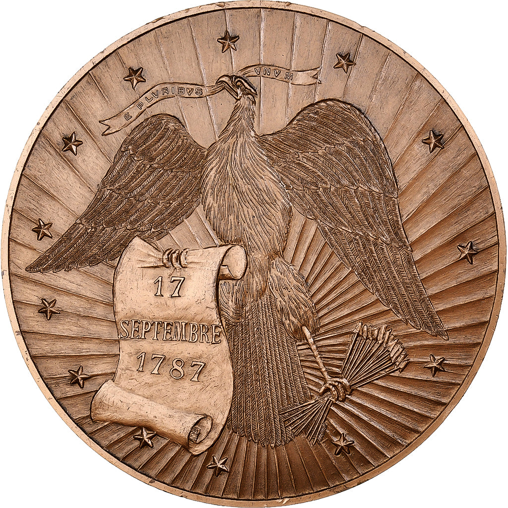 Frankreich, Medaille, Signature de la Constitution des États-Unis, 1973
