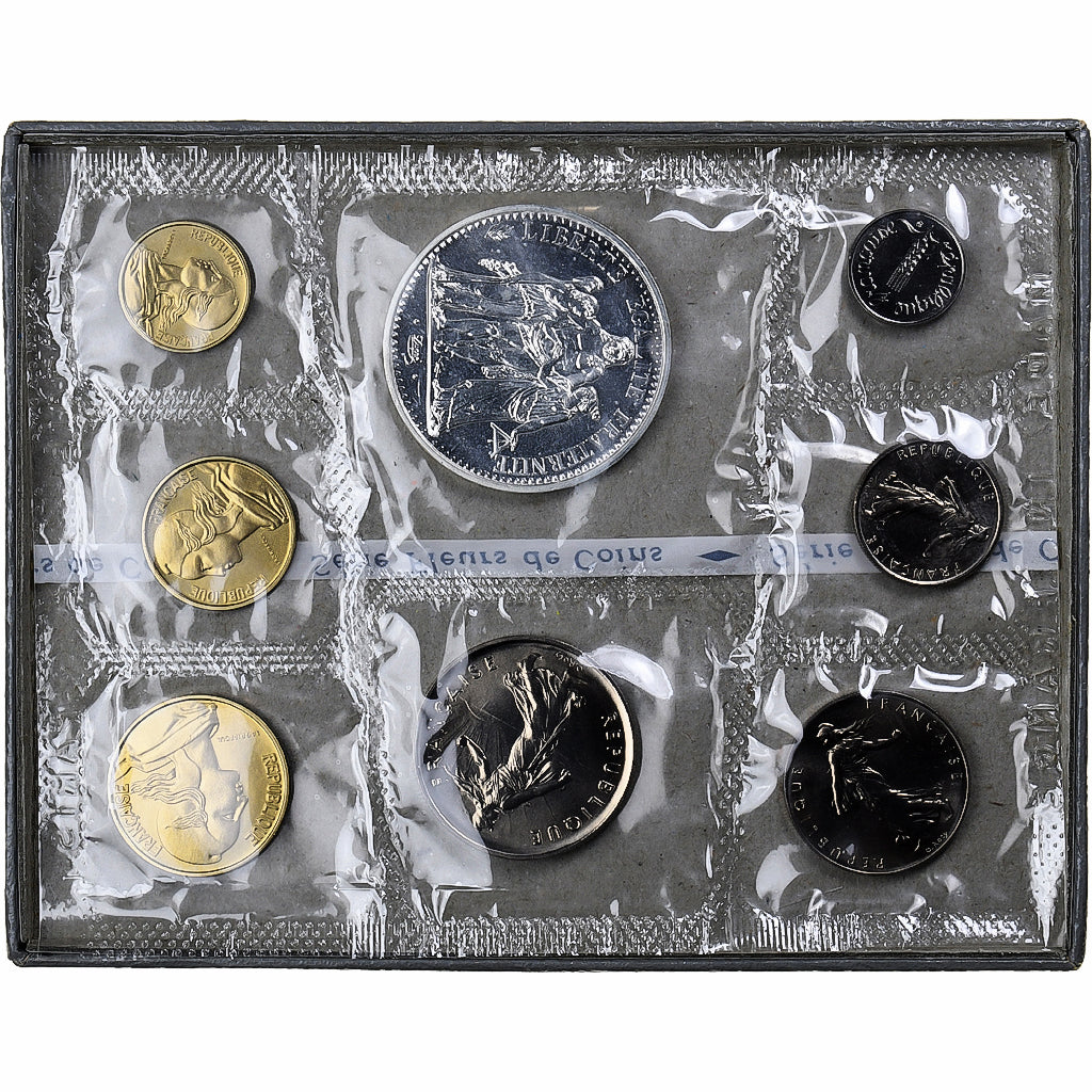 Frankreich, Coffret 1 c. à 10 frs., 1973, Monnaie de Paris, FDC, STGL