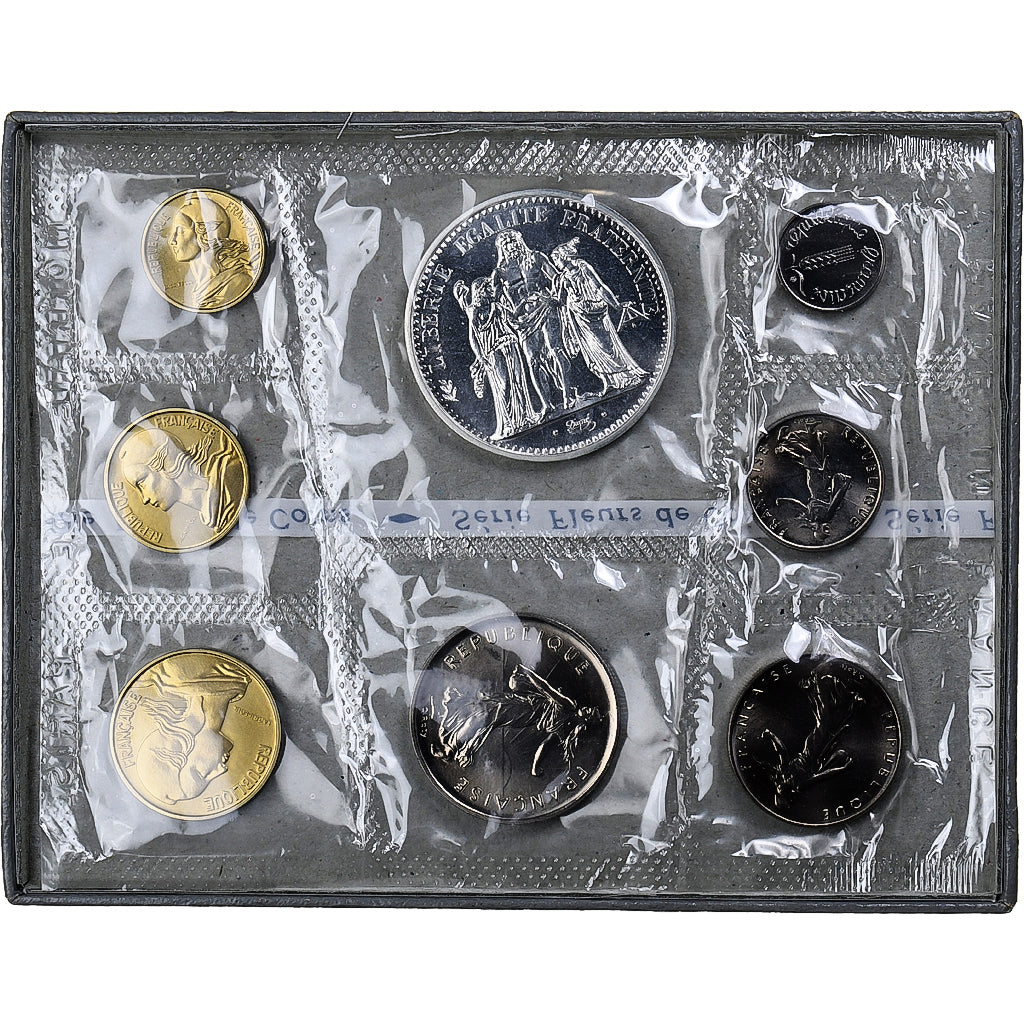 France, Coffret 1 c. à 10 frs., 1973, Monnaie de Paris, FDC, FDC