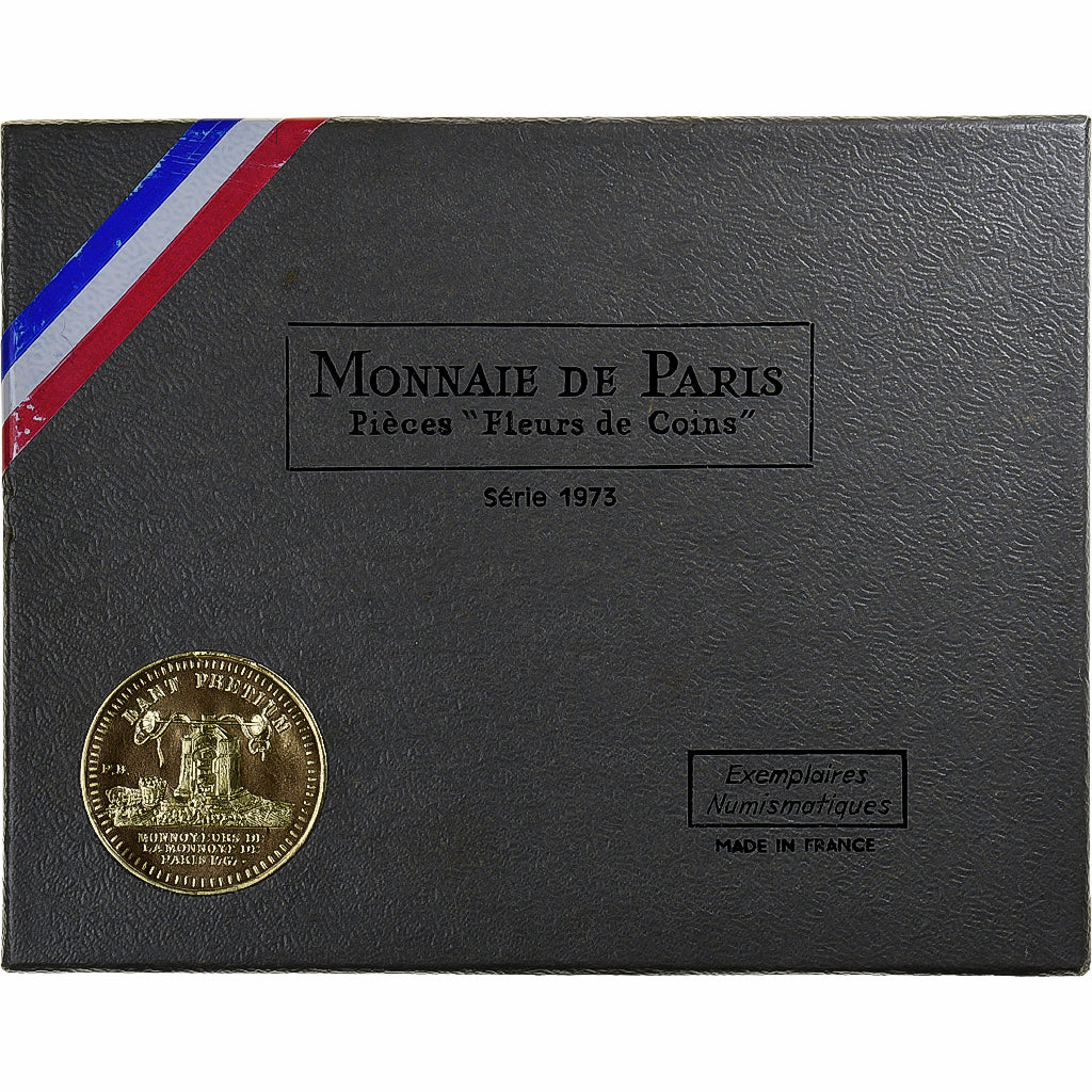 Francia, Coffret 1 c. à 10 frs., 1973, Monnaie de Paris, FDC, N.C., FDC