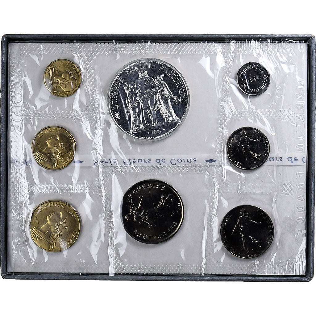 Francia, Coffret 1 c. à 10 frs., 1973, Monnaie de Paris, FDC, N.C., FDC