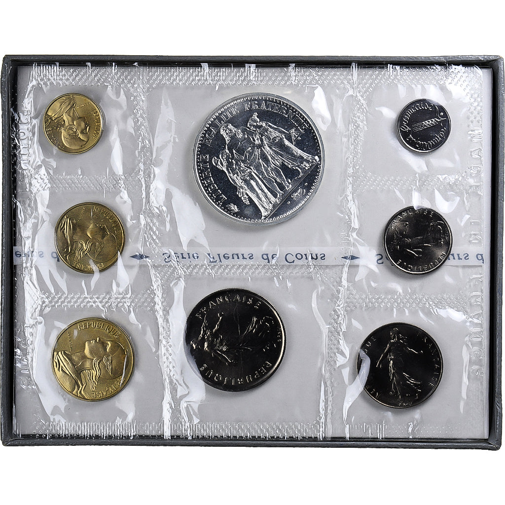 Frankrijk, Coffret 1 c. à 10 frs., 1973, Monnaie de Paris, FDC, n.v.t., FDC