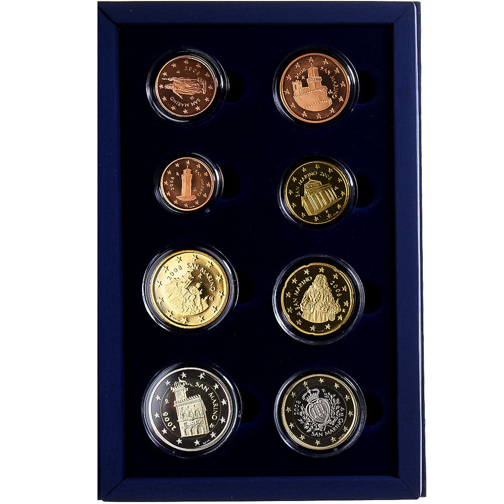 San Marino, Set 1 ct. - 2 Euro, FS, 2008, Rome, N.C., FDC