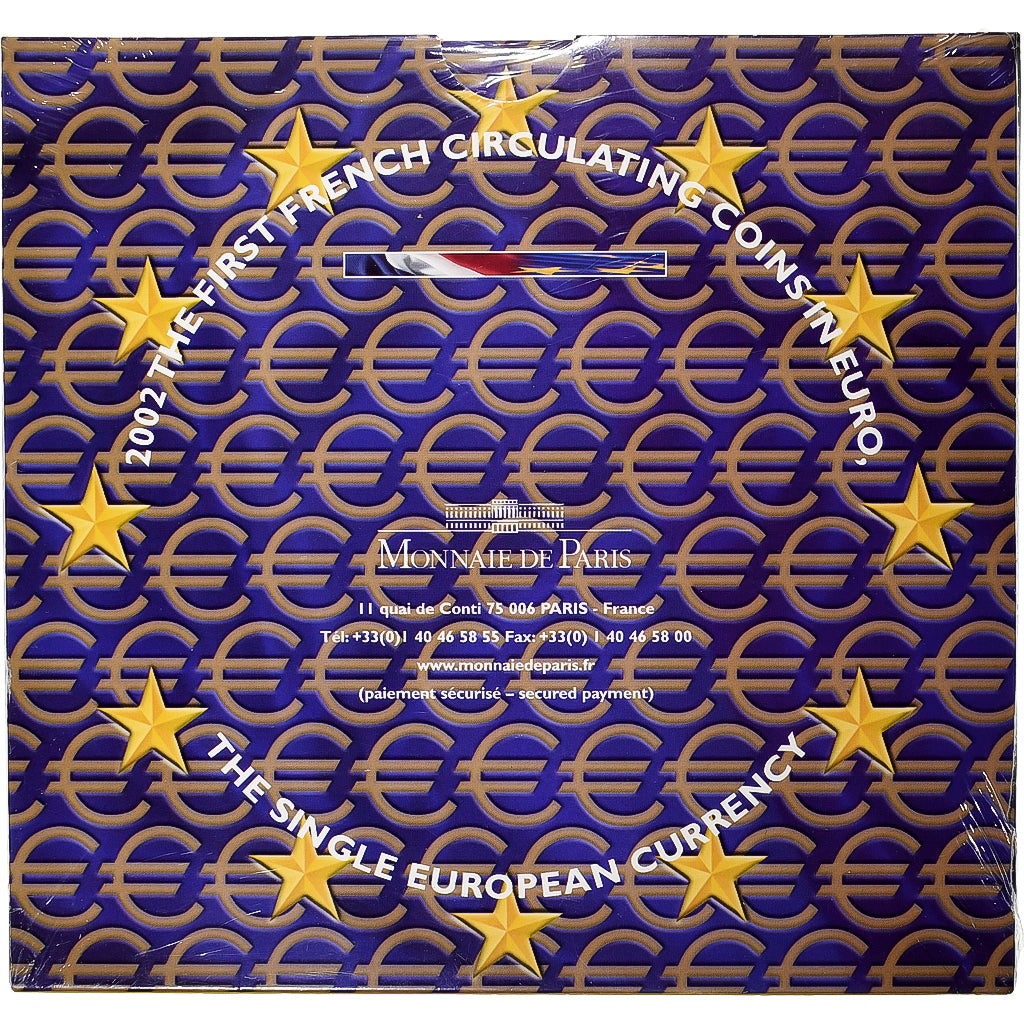 Frankreich, Coffret 1c. à 2€, BU, 2002, Monnaie de Paris, STGL