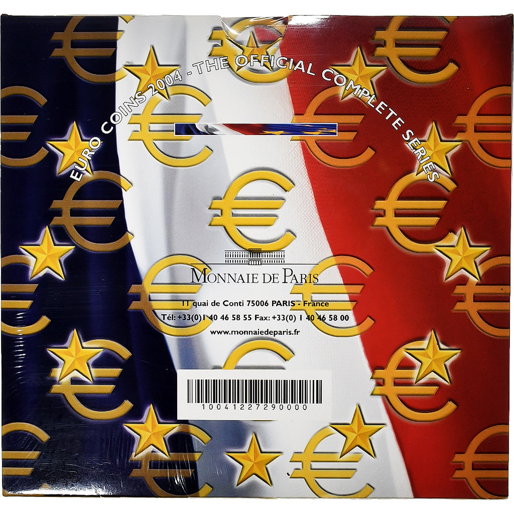 France, Coffret 1c. à 2€, BU, 2004, Monnaie de Paris, MS(65-70)