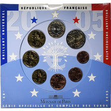 Frankreich, Coffret 1c. à 2€, BU, 2005, Monnaie de Paris, STGL