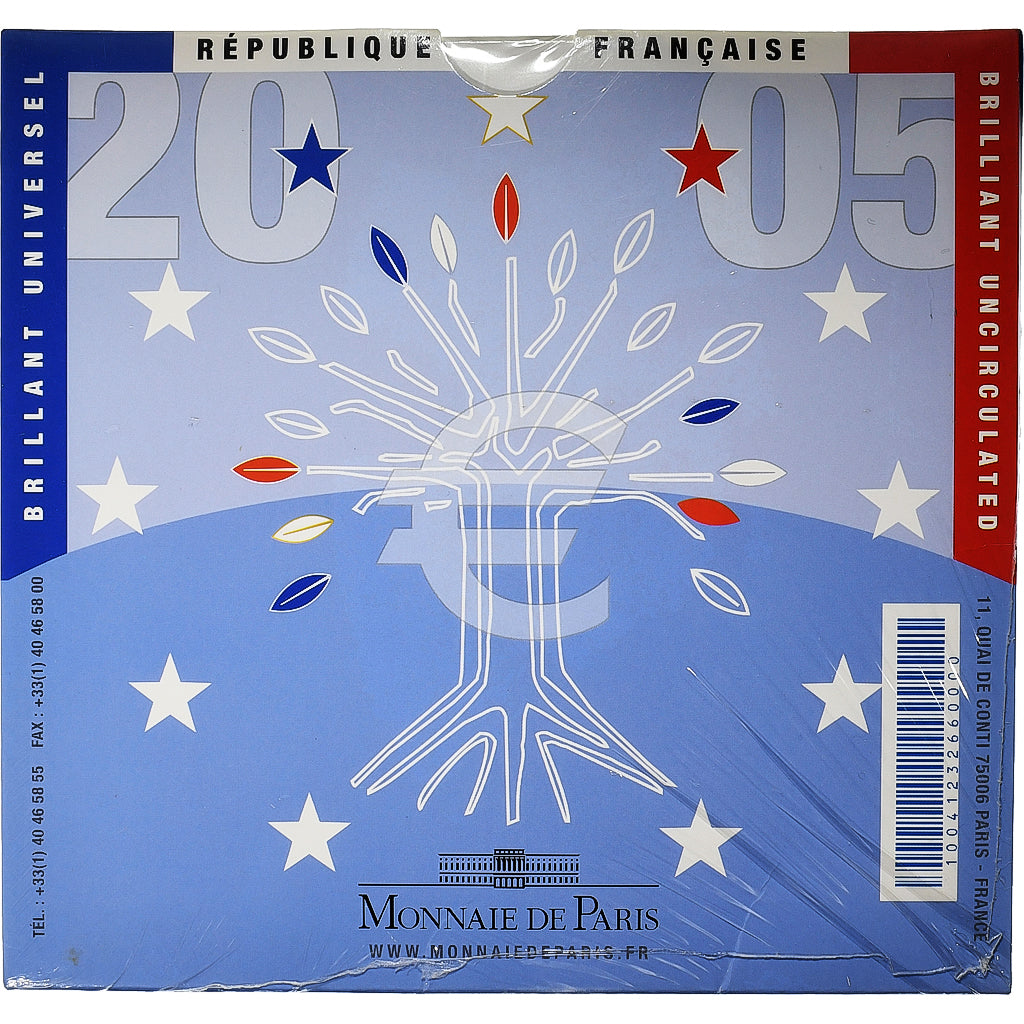 Frankreich, Coffret 1c. à 2€, BU, 2005, Monnaie de Paris, STGL