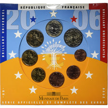 France, Coffret 1c. à 2€, BU, 2006, Monnaie de Paris, MS(65-70)