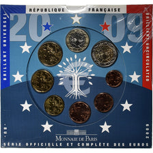 Frankreich, Coffret 1c. à 2€, BU, 2009, Monnaie de Paris, STGL