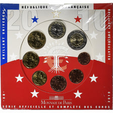 Frankreich, Coffret 1c. à 2€, BU, 2010, Monnaie de Paris, STGL