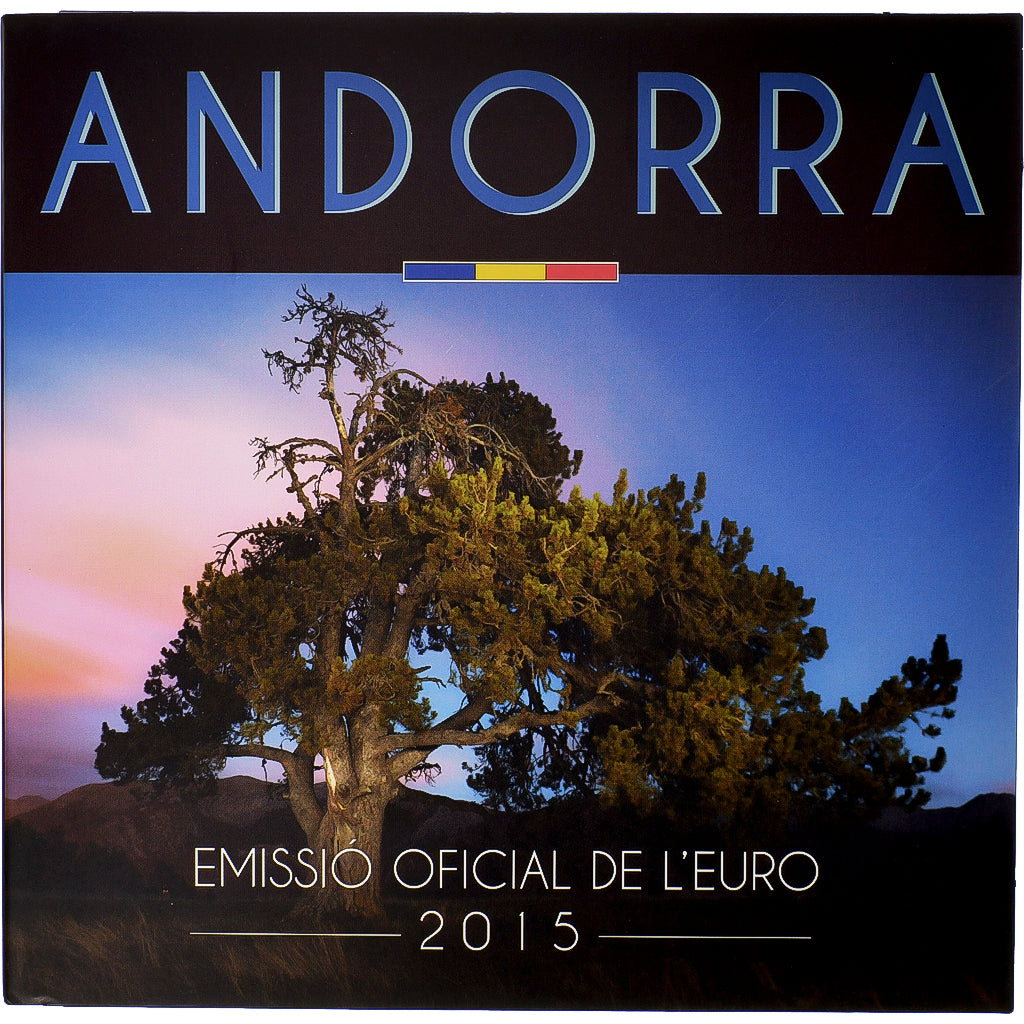 Andorra, 1 Cent to 2 Euro, BU, 2015, Monnaie de Paris, N/D, MS(65-70)