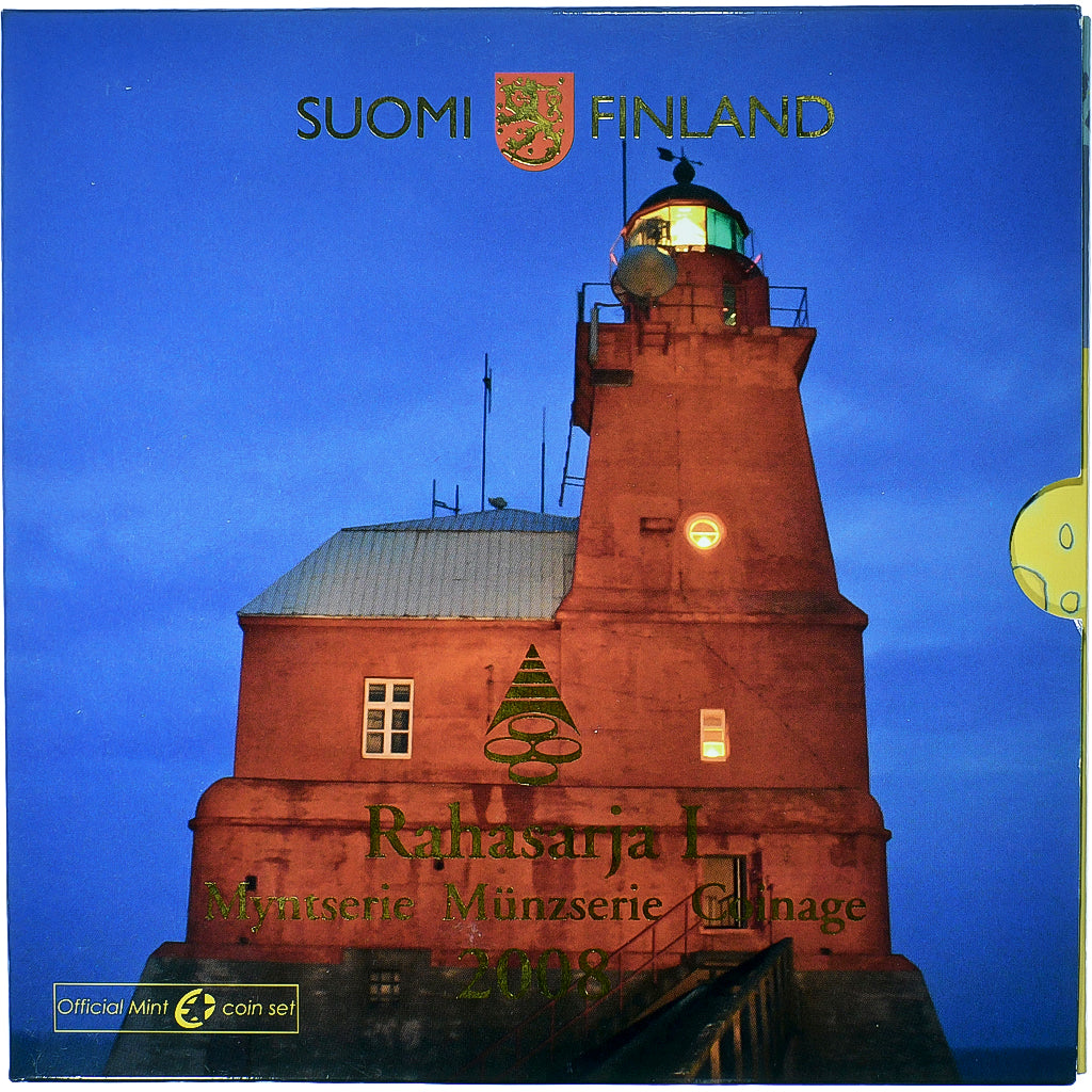 Finnland, 1 c. to 2€ + token, BU, 2008, Vantaa, STGL