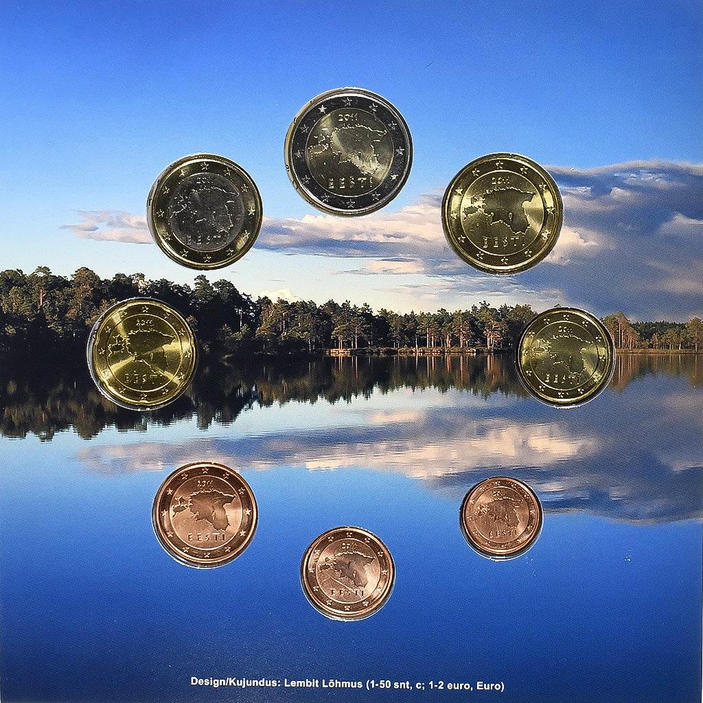 Estland, 1 Cent to 2 Euro, BU, 2011, Vantaa, n.v.t., FDC