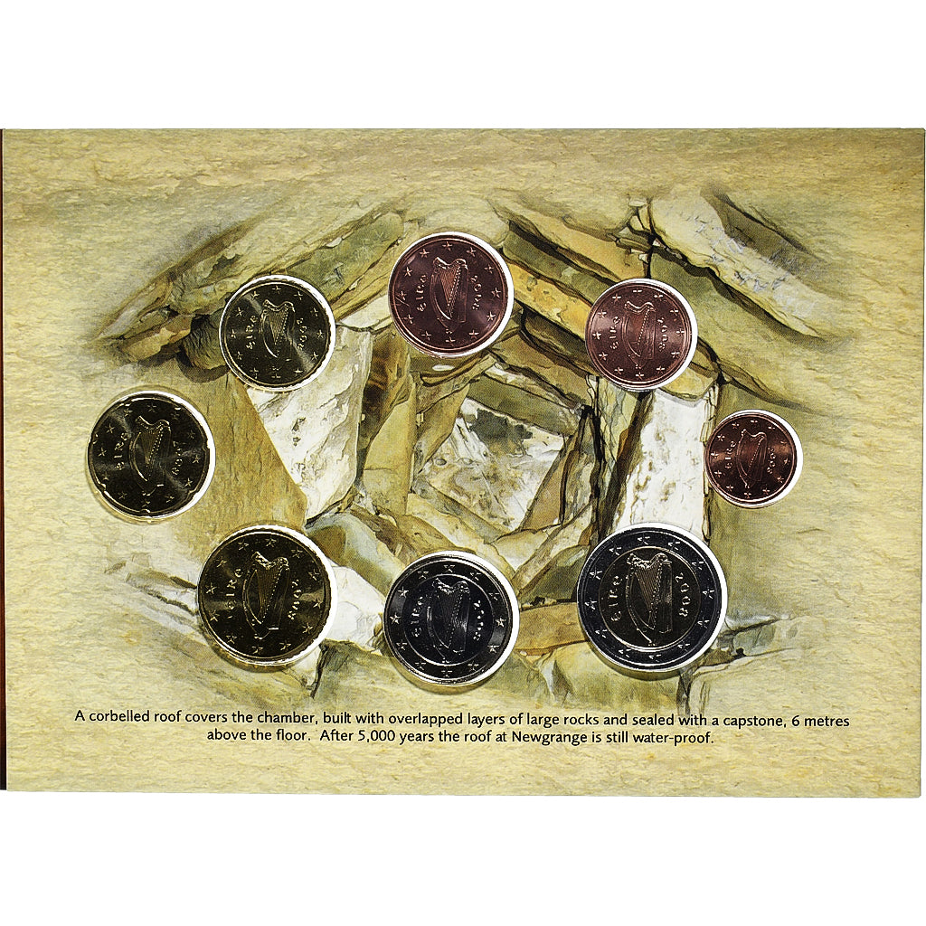 Ireland, 1 Cent to 2 Euro, BU, 2008, Dublin, MS(65-70)