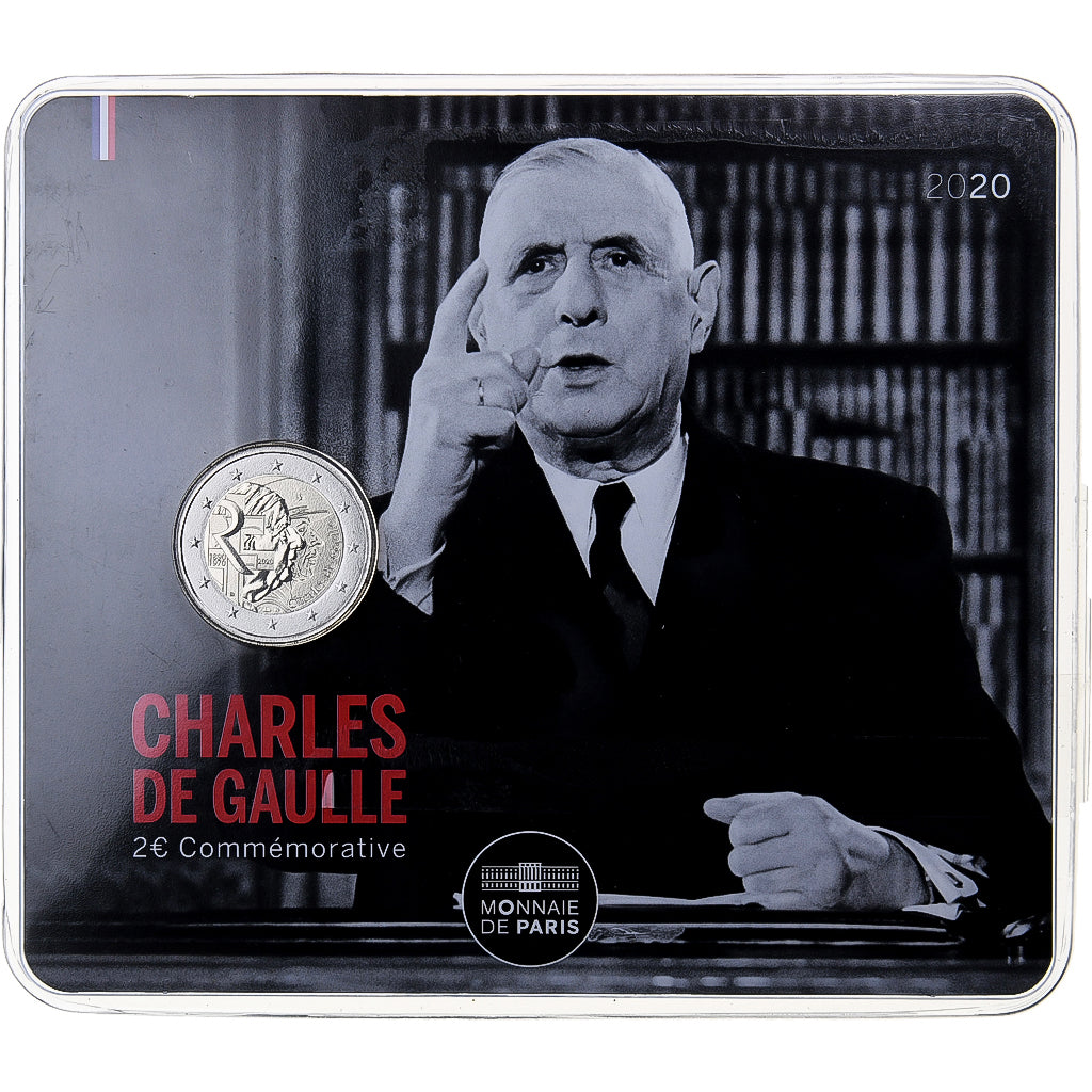 France, 2 Euro, Charles de Gaulle, BU, 2020, Monnaie de Paris, Bimétallique