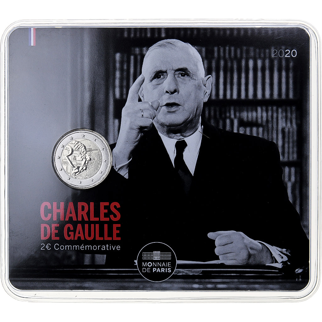 France, 2 Euro, Charles de Gaulle, BU, 2020, Monnaie de Paris, Bimétallique