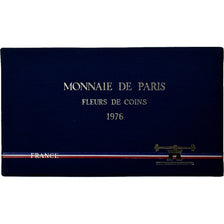 France, Coffret 1 c. à 50 frs., 1976, Monnaie de Paris, FDC, MS(65-70)