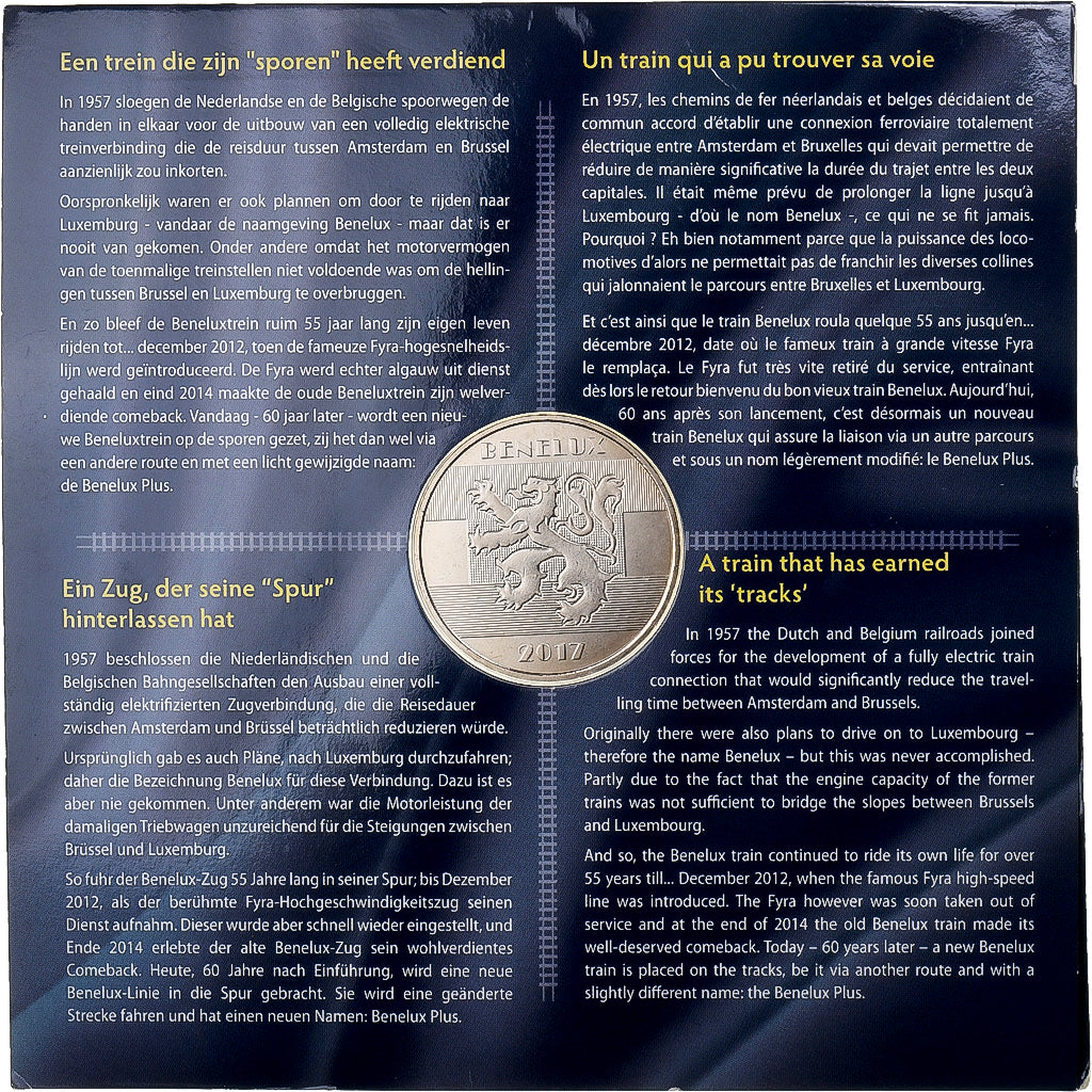 Benelux, Token, 60 year Benelux train, 2017, Miedź-Nikiel, MS(65-70)