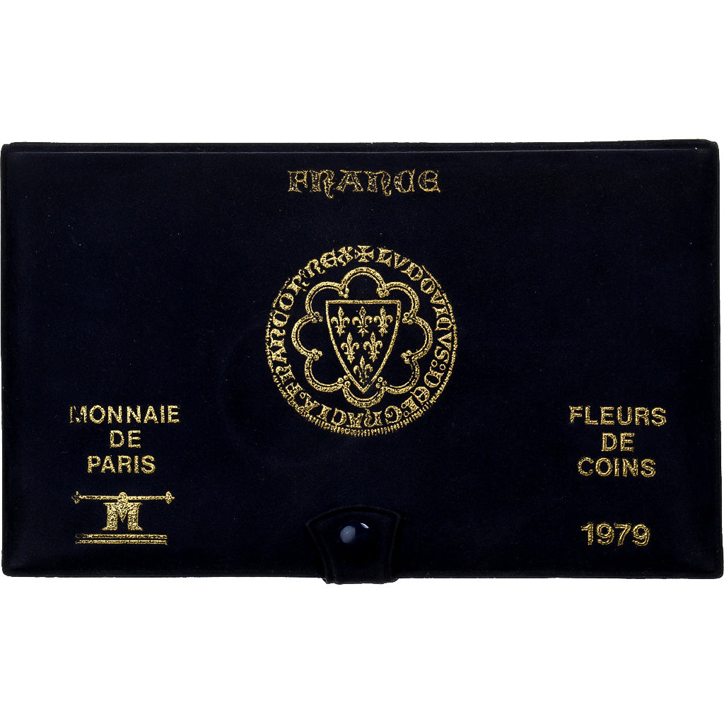 França, Coffret 1 c. à 50 frs., 1979, Monnaie de Paris, FDC, N/D, MS(65-70)