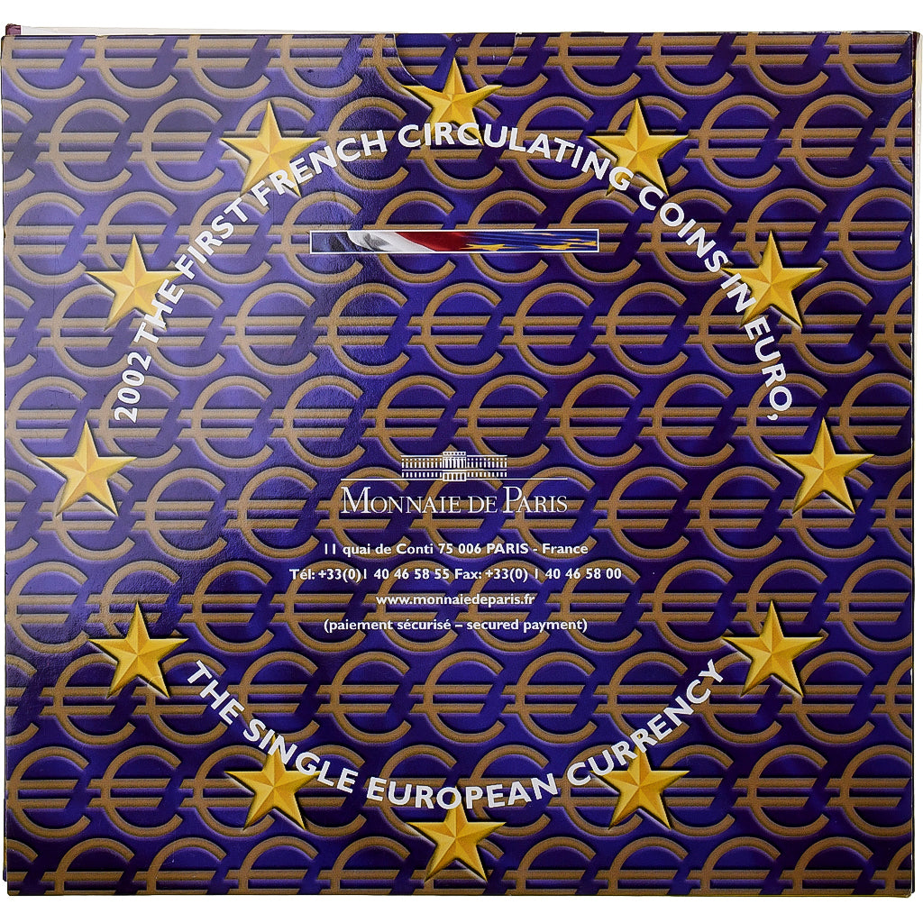 France, Coffret 1c. à 2€, BU, 2002, Monnaie de Paris, FDC
