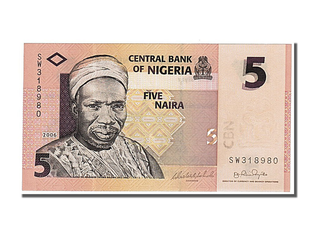 Banknote, Nigeria, 5 Naira, 2006, UNC(65-70)