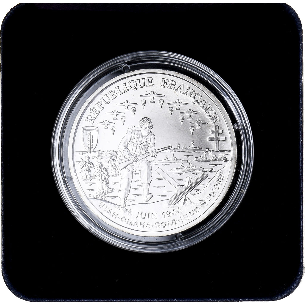 France, Franc, Cinquantenaire du Débarquement, 1993, Monnaie de Paris, BU