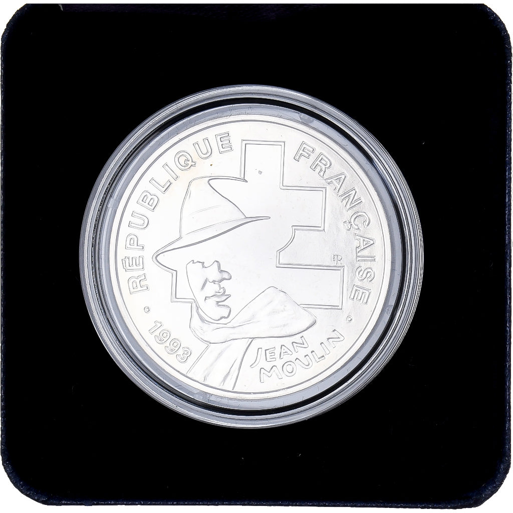 Frankreich, 100 Francs, Jean Moulin, 1993, Monnaie de Paris, BU, Silber, STGL
