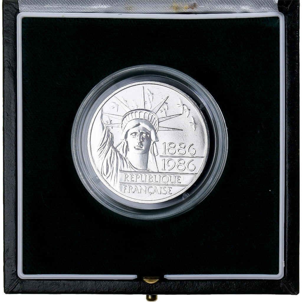 France, 100 Francs, Liberté, 1986, Monnaie de Paris, Piéfort, BU, Silver