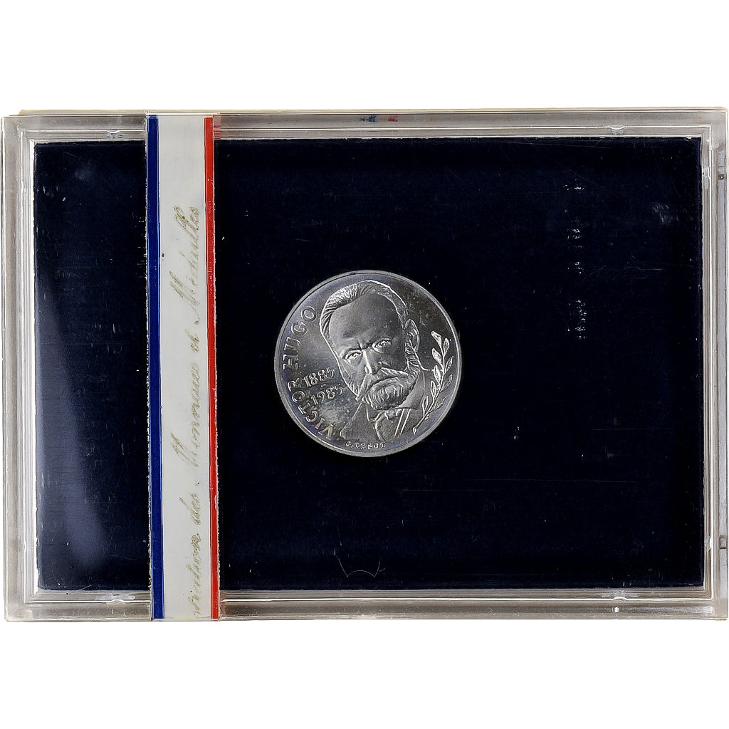 France, 10 Francs, Victor Hugo, 1985, Monnaie de Paris, BU, Silver, MS(65-70)