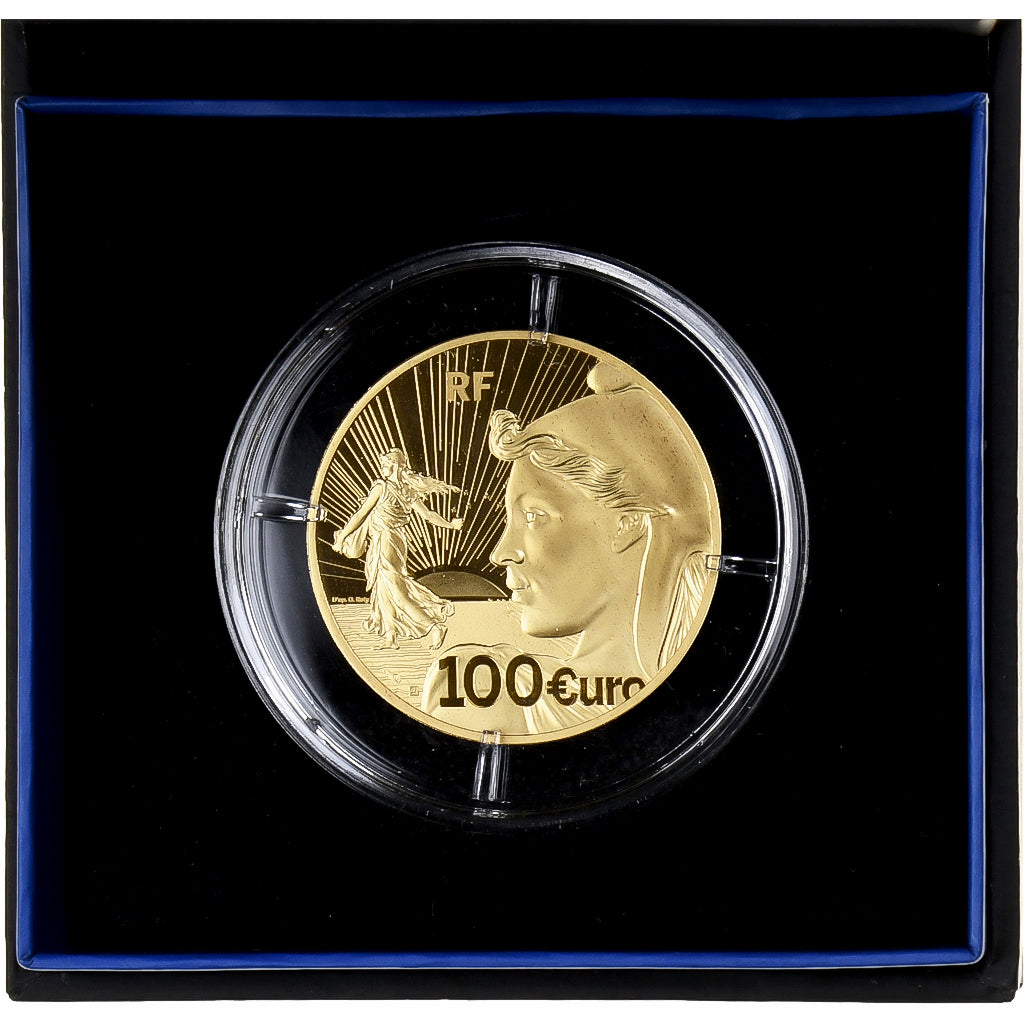 France, 100 Euro, 20 Ans de l'Euro, BE, 2022, Monnaie de Paris, Or, FDC, KM:3211