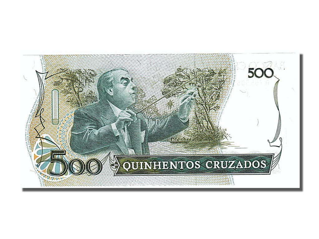 Banknote, Brazil, 500 Cruzados, 1988, UNC(65-70)