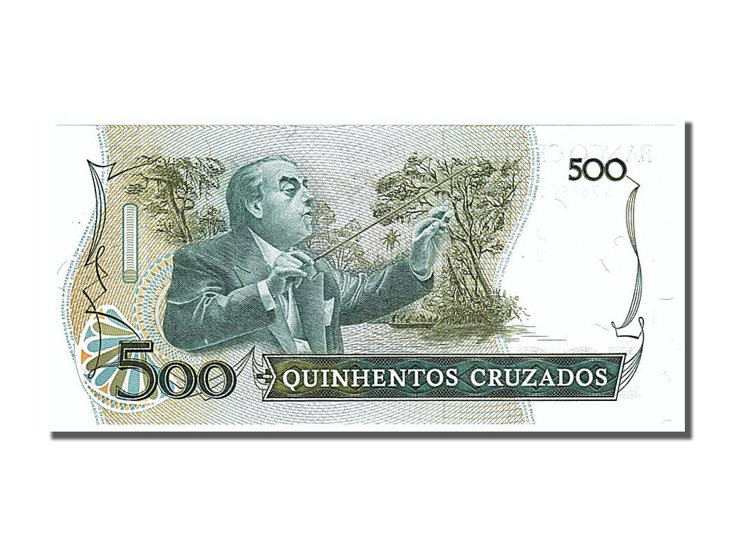 Banknote, Brazil, 500 Cruzados, 1988, UNC(65-70)