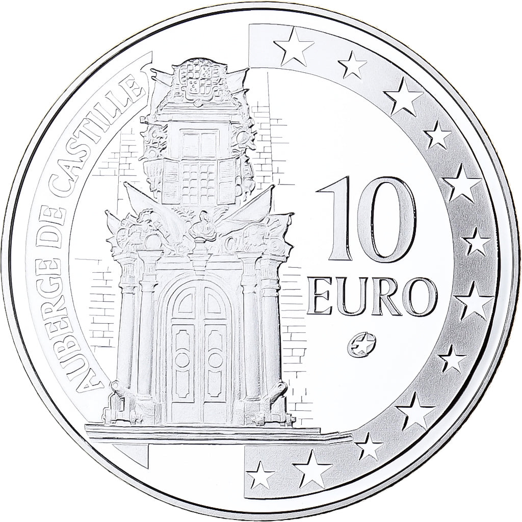 Malta, 10 Euro, Auberge de Castille, Proof, 2008, Utrecht, Silver, MS(65-70)