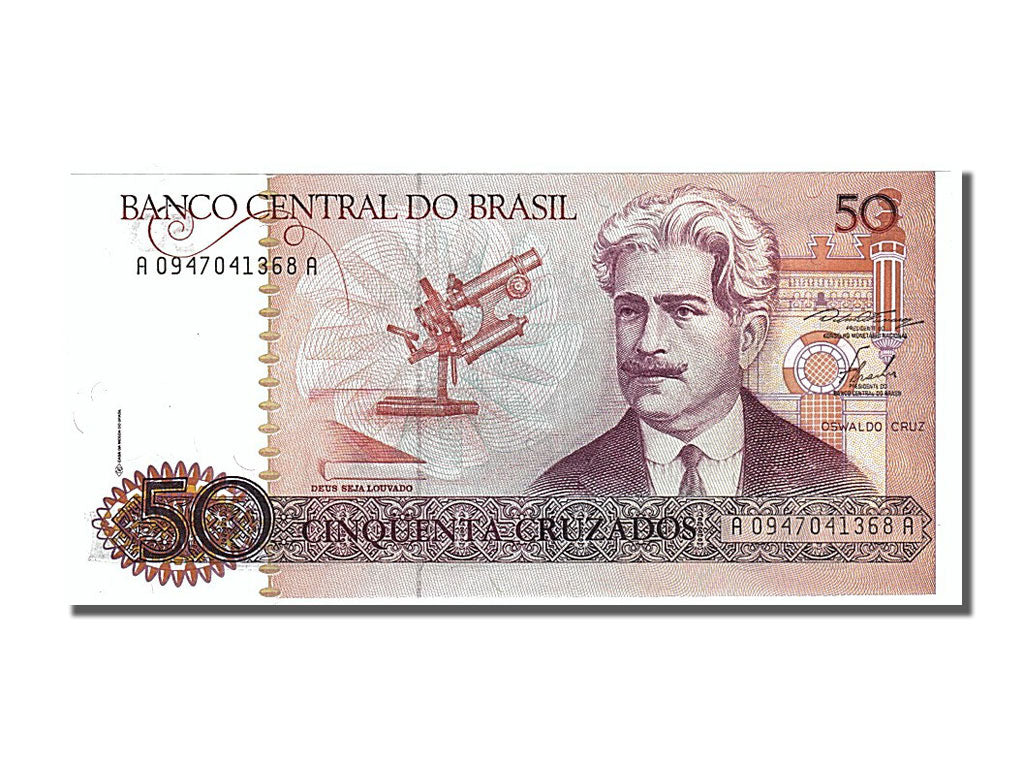 Banknote, Brazil, 50 Cruzados, 1986, UNC(65-70)