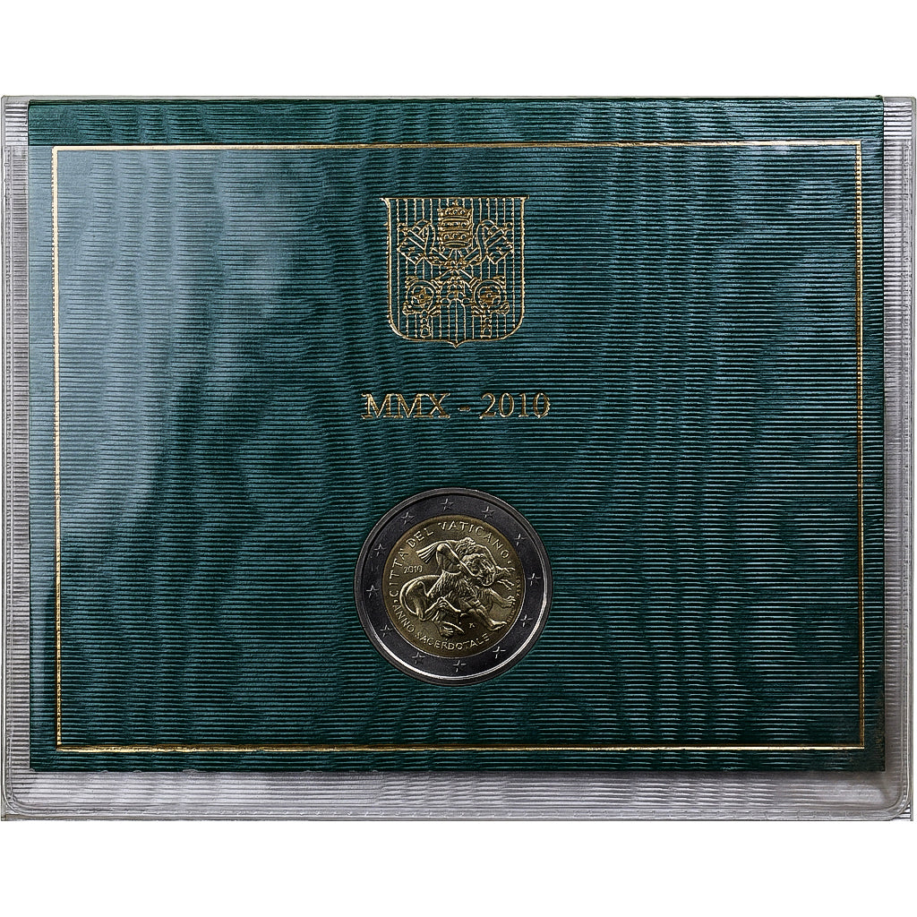 Vatican, Benedict XVI, 2 Euro, BU, 2010, Rome, Bi-Metallic, MS(65-70)