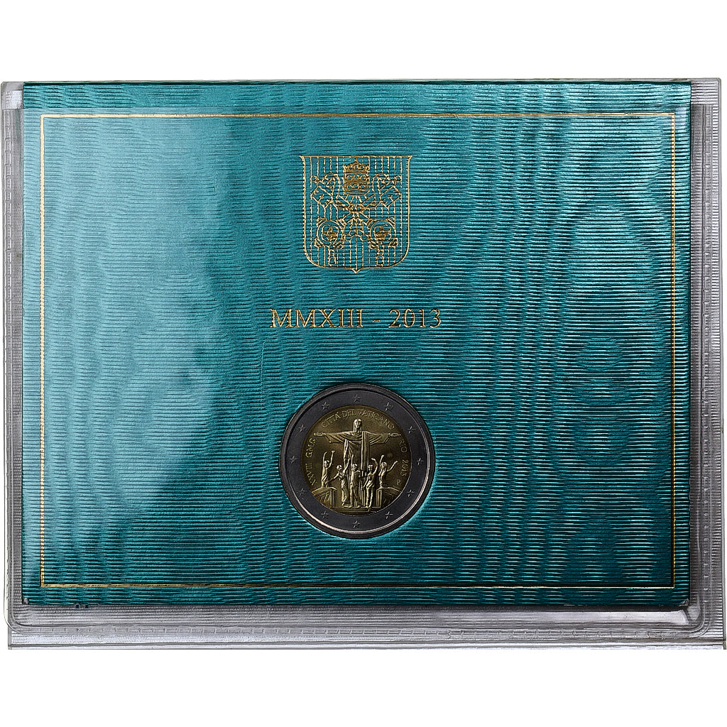 Vaticano, Francis, 2 Euro, BU, 2013, Rome, Bimetálico, FDC