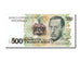Banconote, Brasile, 500 Cruzeiros on 500 Cruzados Novos, 1990, FDS