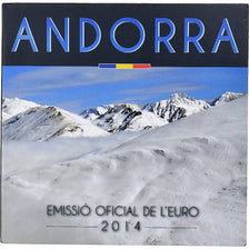 Andorre, 1 Cent to 2 Euro, BU, 2014, Madrid, FDC
