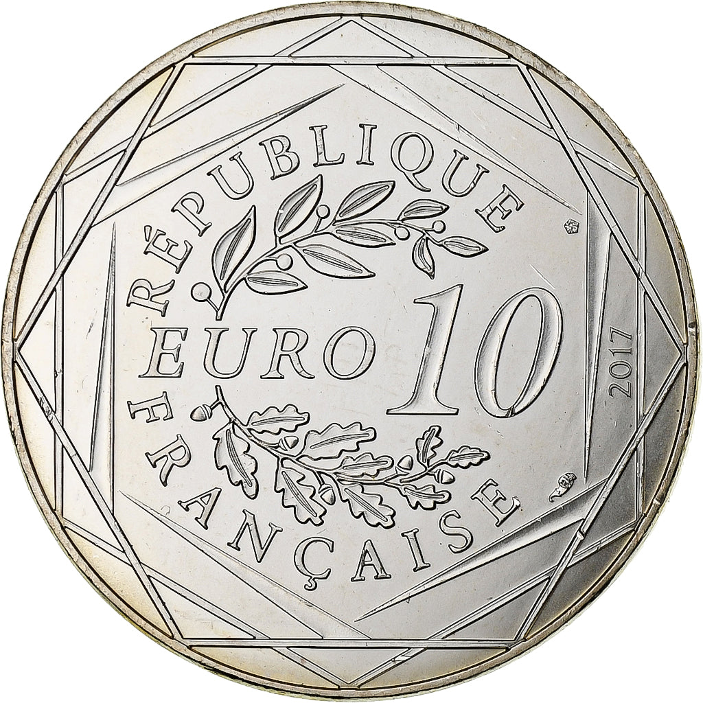 France, 10 Euro, Jean-Paul Gaultier (La Corse), 2017, Monnaie de Paris, Silver