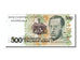 Biljet, Brazilië, 500 Cruzeiros on 500 Cruzados Novos, 1990, NIEUW