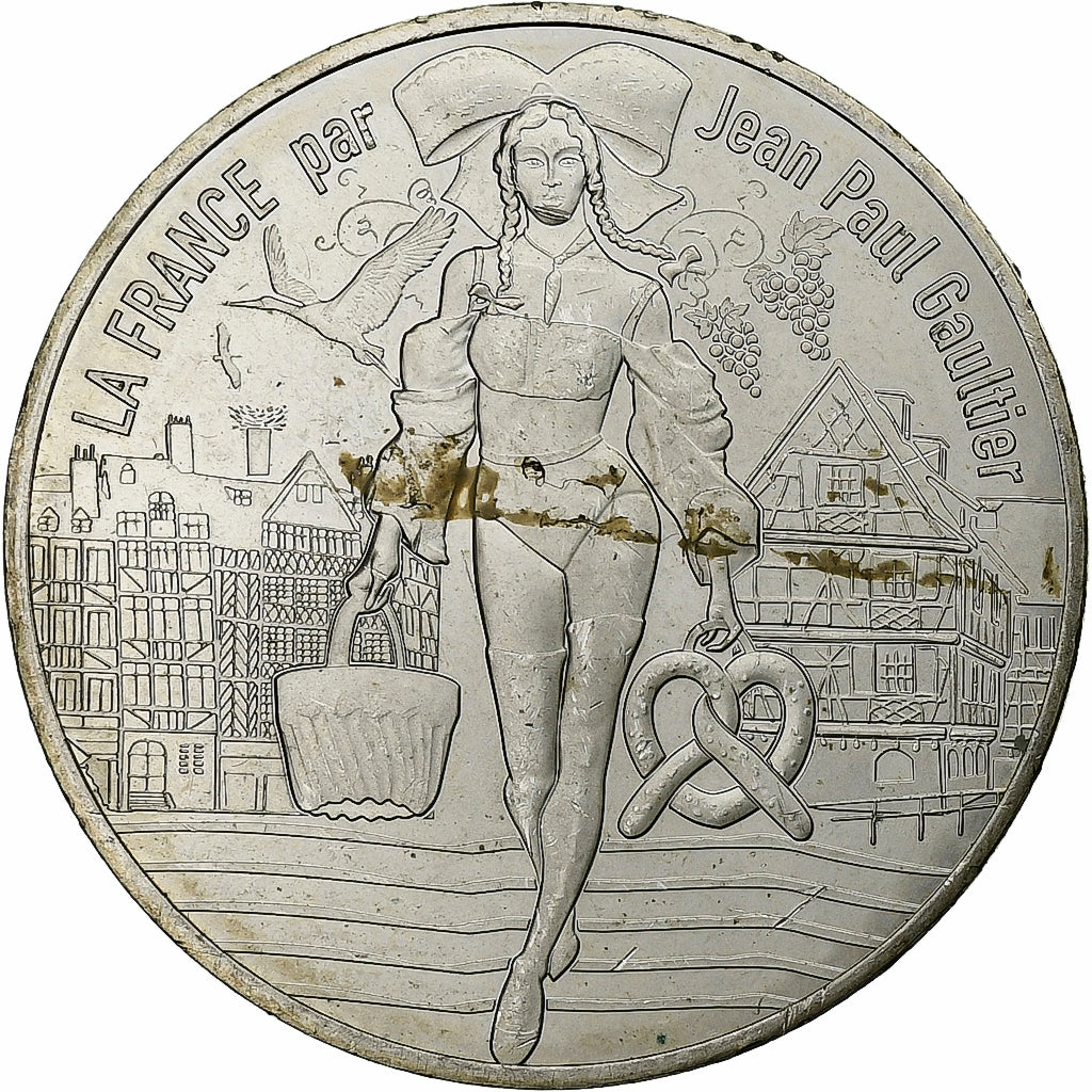 France, 10 Euro, Jean-Paul Gaultier (L'Alsace), 2017, Monnaie de Paris, Silver