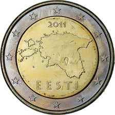 Estonia, 2 Euro, 2011, Vantaa, Bi-metallico, SPL-